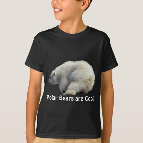 Polar Bear Cub Photo Art Apparel T_Shirt