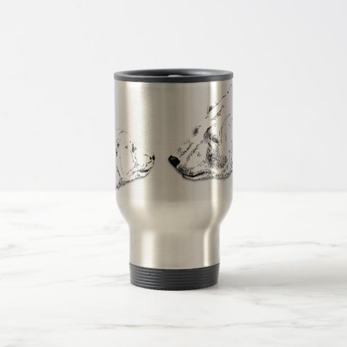 Polar Bear  Cub Travel Mug Wildlife Art Mug