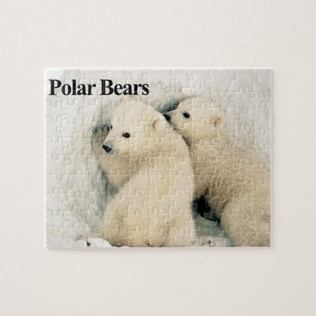Polar Bear Cubs Puzzle (Horizontal)