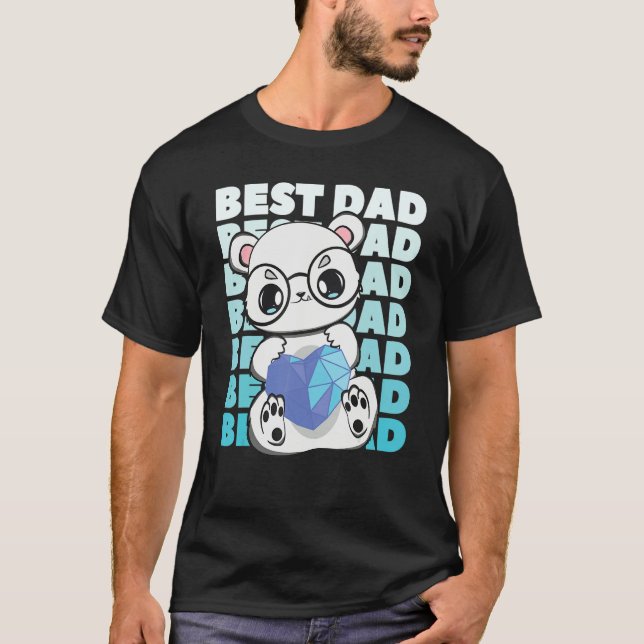 Polar Bear Dad Parent Best Papa Bear Fathers Day A T-Shirt (Front)
