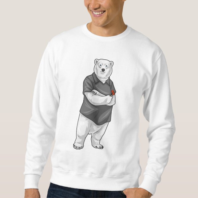 Polar bear Darts Dart Sweatshirt (Front)