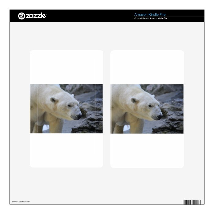 Polar bear decal for kindle fire