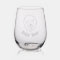 Polar Bear Design Etched Glassware