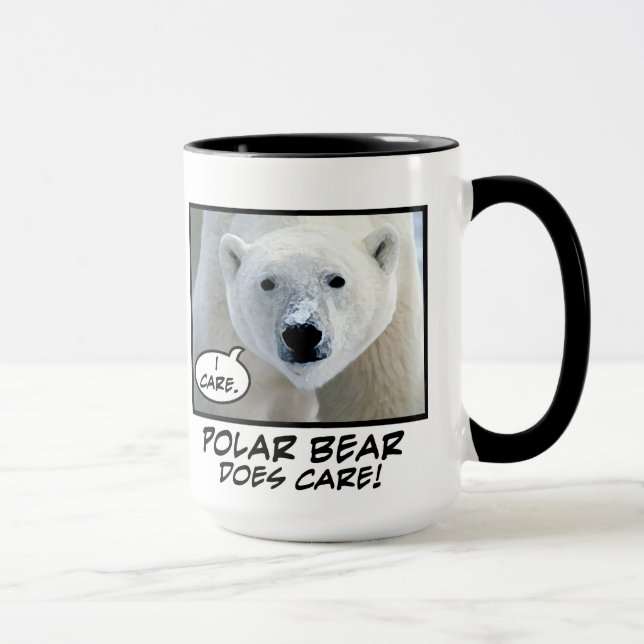 Polar Bear Does Care ! mug (Right)
