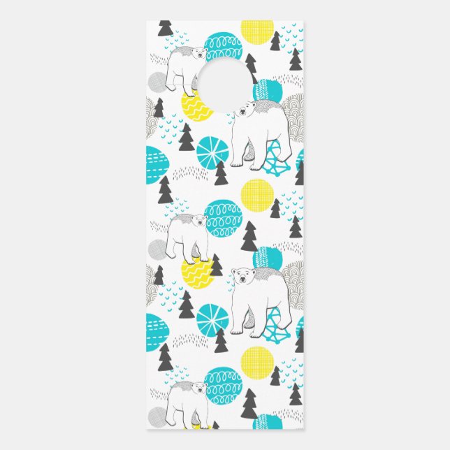 Polar bear door hanger (Front)