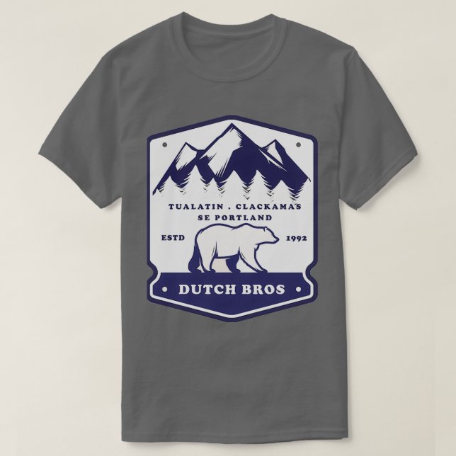 Polar Bear Dutch Bros Coffee   Essential  T-Shirt (Design Front)