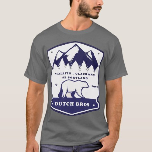 Polar Bear Dutch Bros Coffee   Essential  T_Shirt