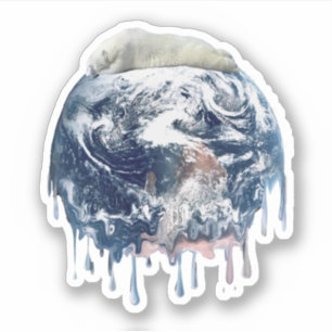 Polar Bear Earth's Bear Hug Sticker