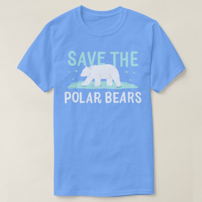 Polar Bear Endangered Conservation T-Shirt (Design Front)