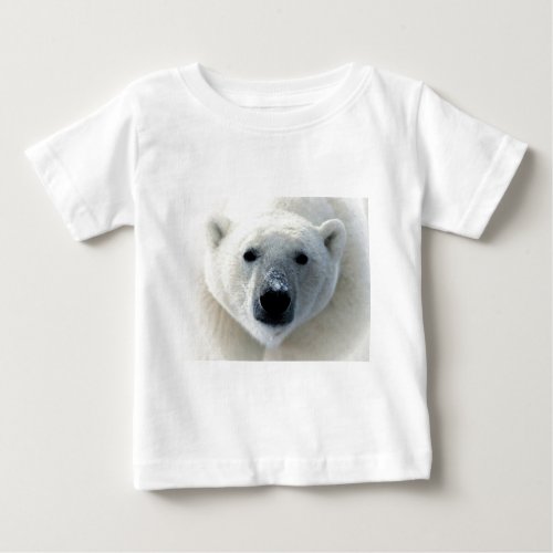 Polar Bear Face Baby T_Shirt