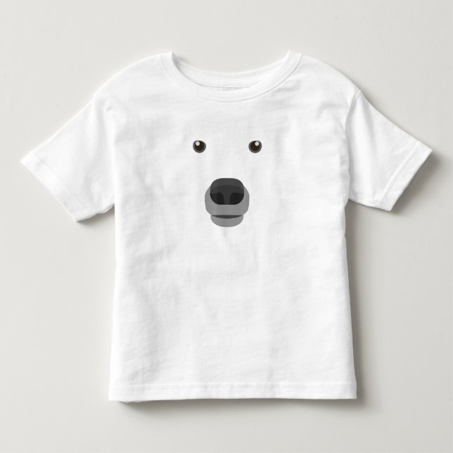 Polar Bear Face Costume Carnival Fancy Children . Toddler T-shirt (Front)