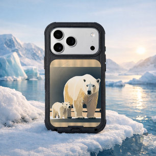 Polar Bear Family Arctic Design iPhone 17 Pro Max Case