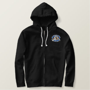 polar bear fan jacket embroidered hoodie