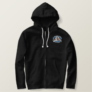 polar bear fan jacket embroidered hoodie