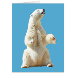 POLAR BEAR FATHER'S DAY JUMBO 18X24 GREETING CARD