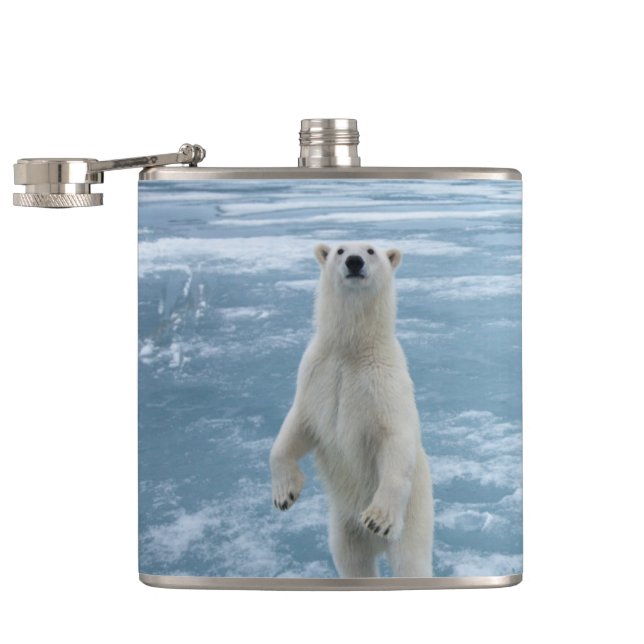 Polar Bear Flask (Opened)