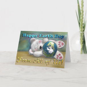 Polar Bear From All of Us earth day card