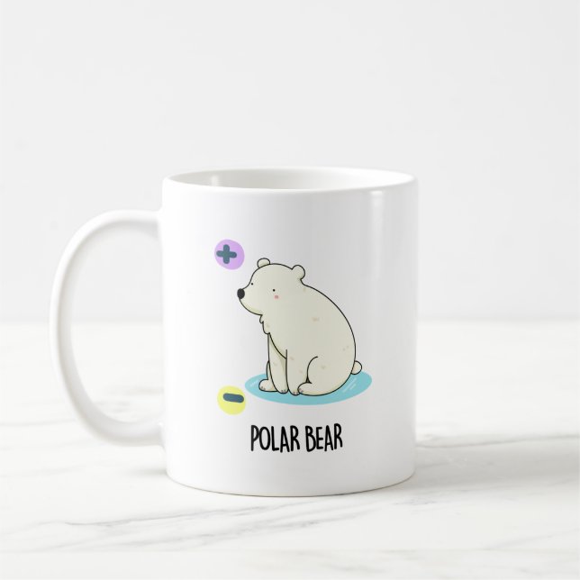 Polar Bear Funny Science Pun  Coffee Mug (Left)