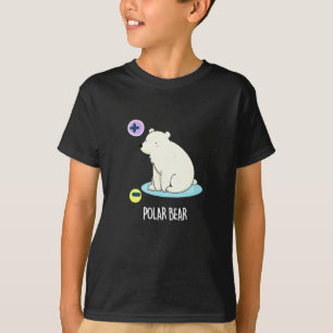 Polar Bear Funny Science Pun Dark BG T-Shirt