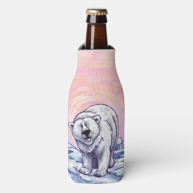 Polar Bear Gifts & Accessories Bottle Cooler (Bottle Front)