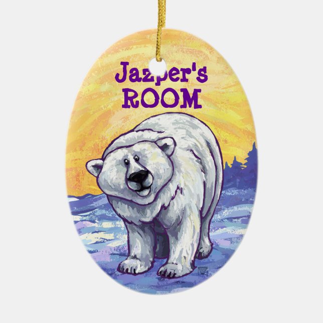 Polar Bear Gifts & Accessories Ceramic Ornament (Front)