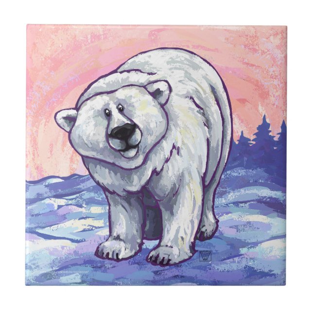 Polar Bear Gifts & Accessories Ceramic Tile (Front)