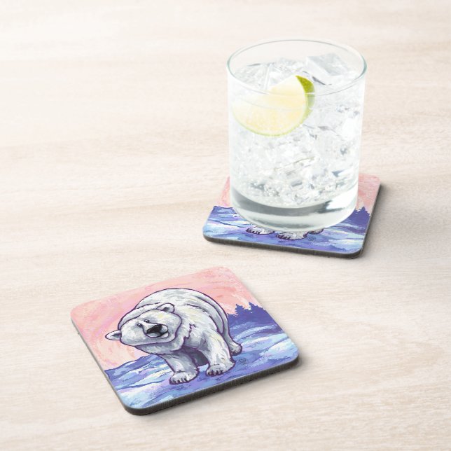 Polar Bear Gifts & Accessories Coaster (Right Side)