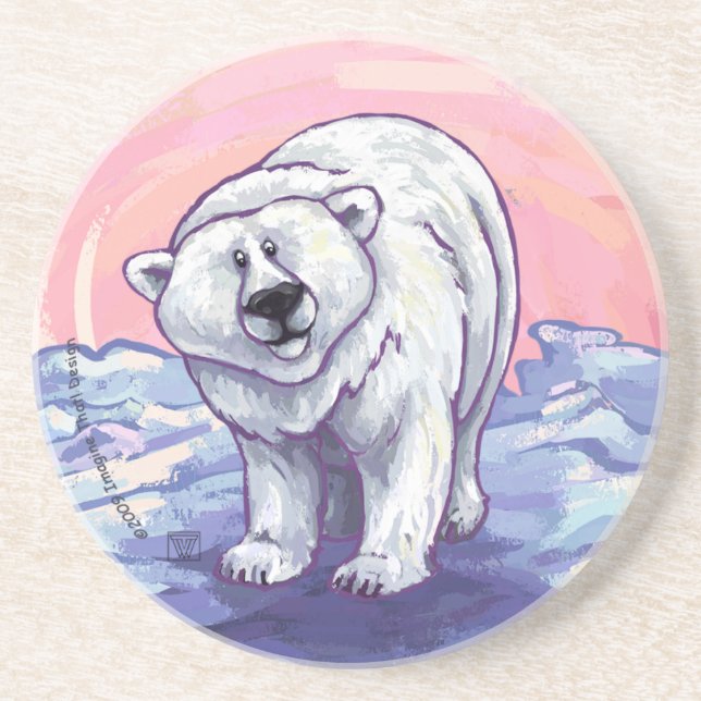 Polar Bear Gifts & Accessories Coaster (Front)