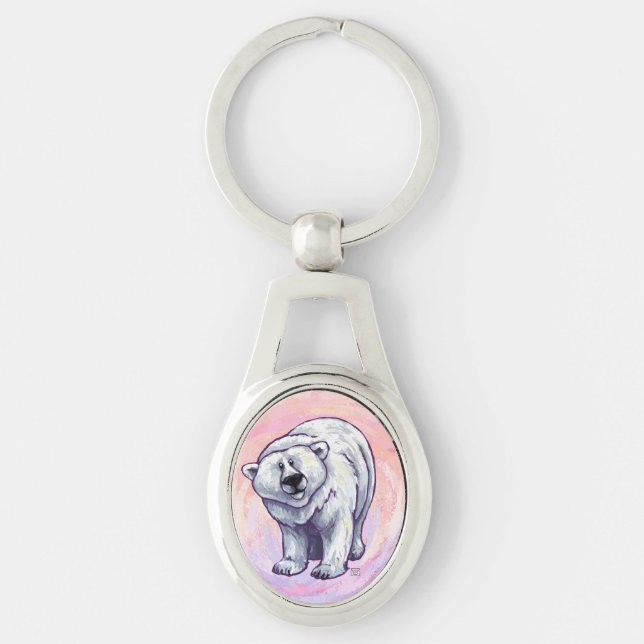 Polar Bear Gifts & Accessories Keychain (Front)