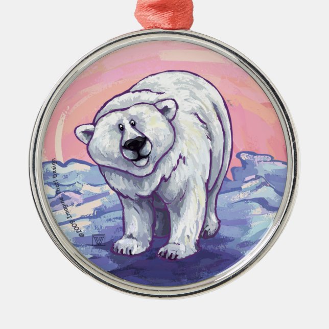 Polar Bear Gifts & Accessories Metal Ornament (Front)