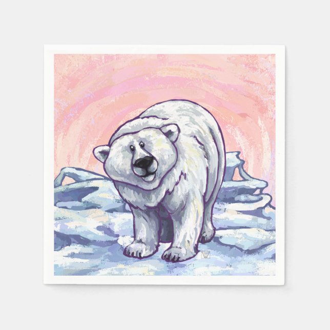 Polar Bear Gifts & Accessories Paper Napkins (Front)