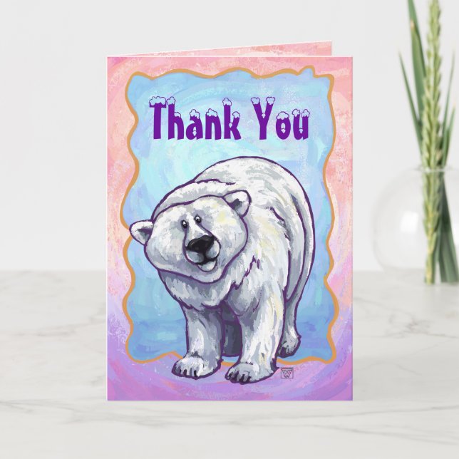 Polar Bear Gifts & Accessories Thank You Card (Front)