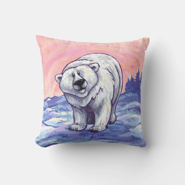 Polar Bear Gifts & Accessories Throw Pillow (Front)