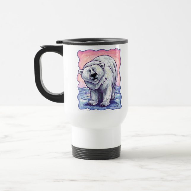 Polar Bear Gifts & Accessories Travel Mug (Left)