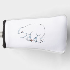 Polar Bear golf putter cover