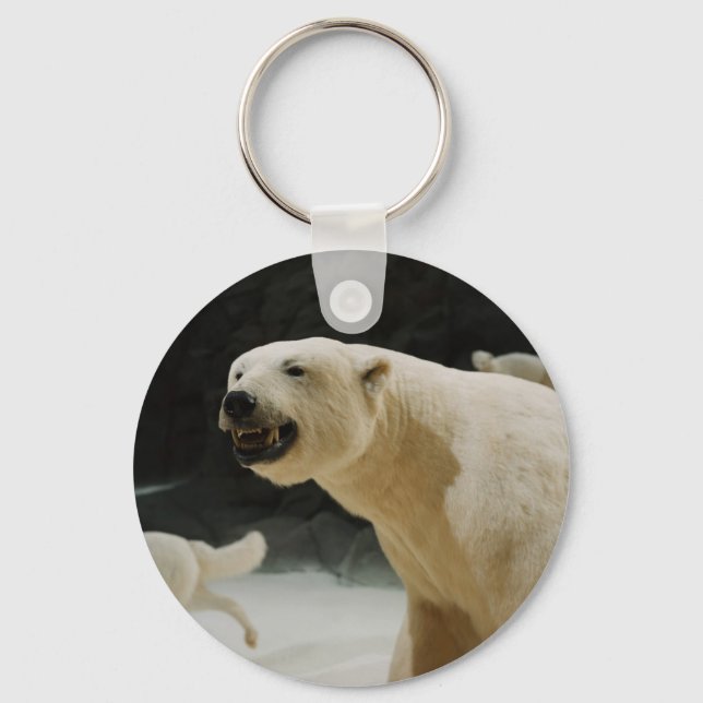 Polar Bear Grin Keychain (Front)