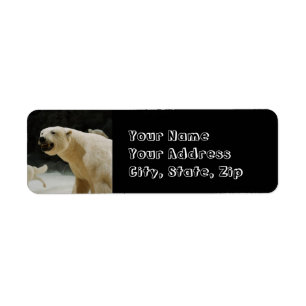 Polar Bear Grin Label