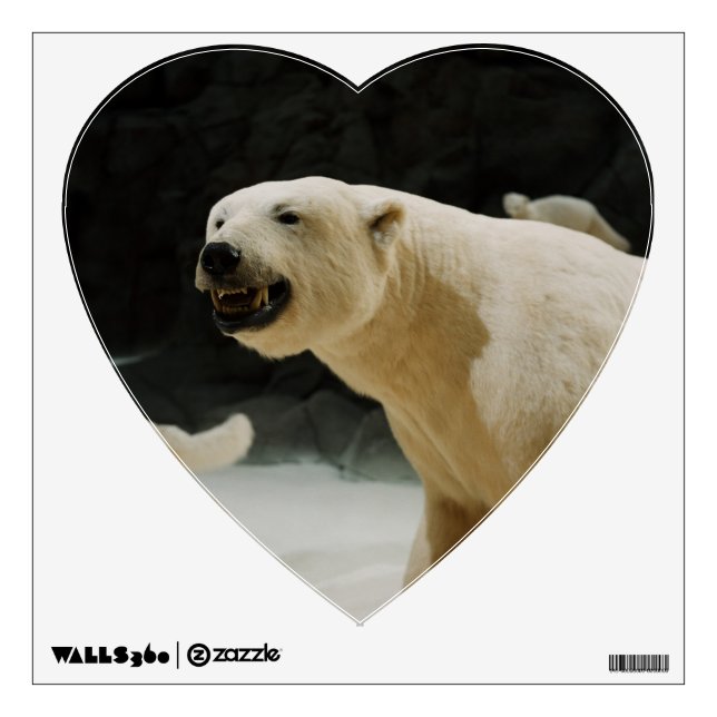 Polar Bear Grin Wall Sticker (Front)