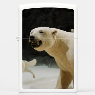 Polar Bear Grin Zippo Lighter