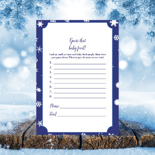 Polar Bear Guess That Baby Food Baby Shower Game