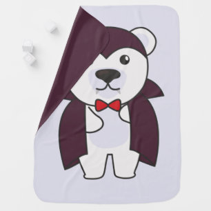 Polar Bear Halloween Cute Devil Kids Vampire Baby Blanket