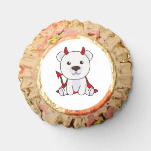 Polar Bear Halloween Cute Devil Kids Witches Reese's Peanut Butter Cups