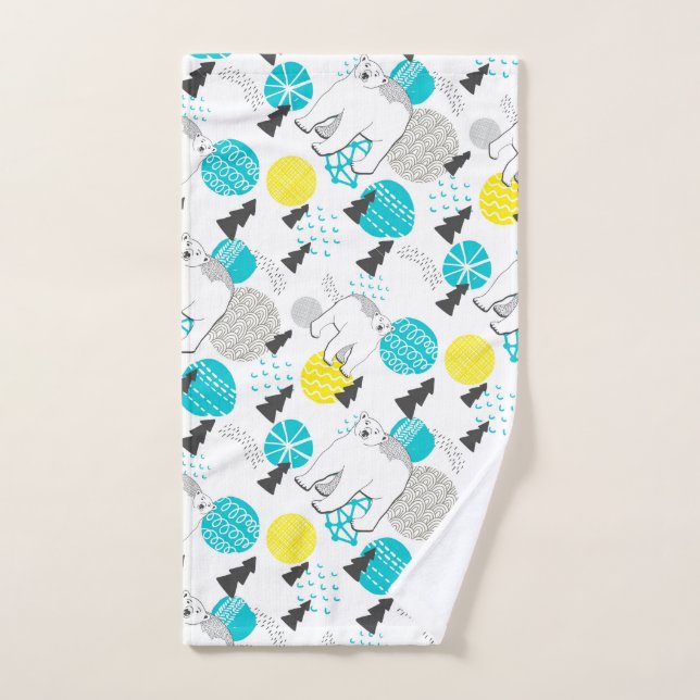 Polar bear hand towel  (Hand Towel)