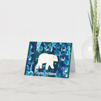 Polar Bear, Happy Holidays! Holiday Card