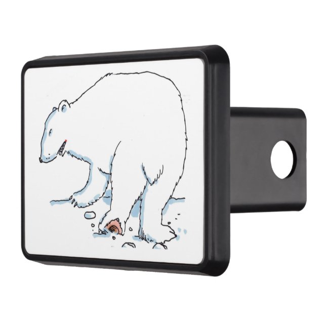 Polar Bear hitch cover receiver (Left)