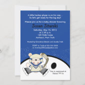 Polar Bear Hockey Sports Baby Shower Invitation (Front)