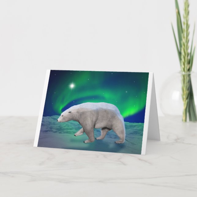 Polar Bear Holiday Card (Front)
