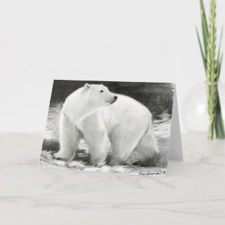 Polar Bear Holiday Customizable Card