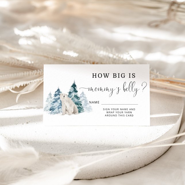 Polar bear how big is mommy's belly enclosure card (Creator Uploaded)