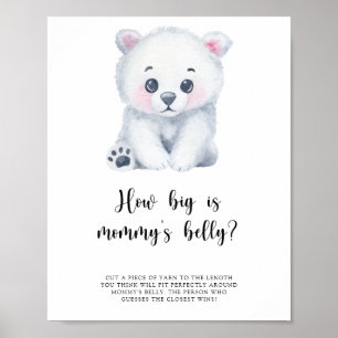 Polar bear - How big is mommy's belly game Poster